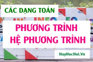 Các dạng toán giải phương trình, hệ phương trình và bài tập có lời giải - Toán lớp 10